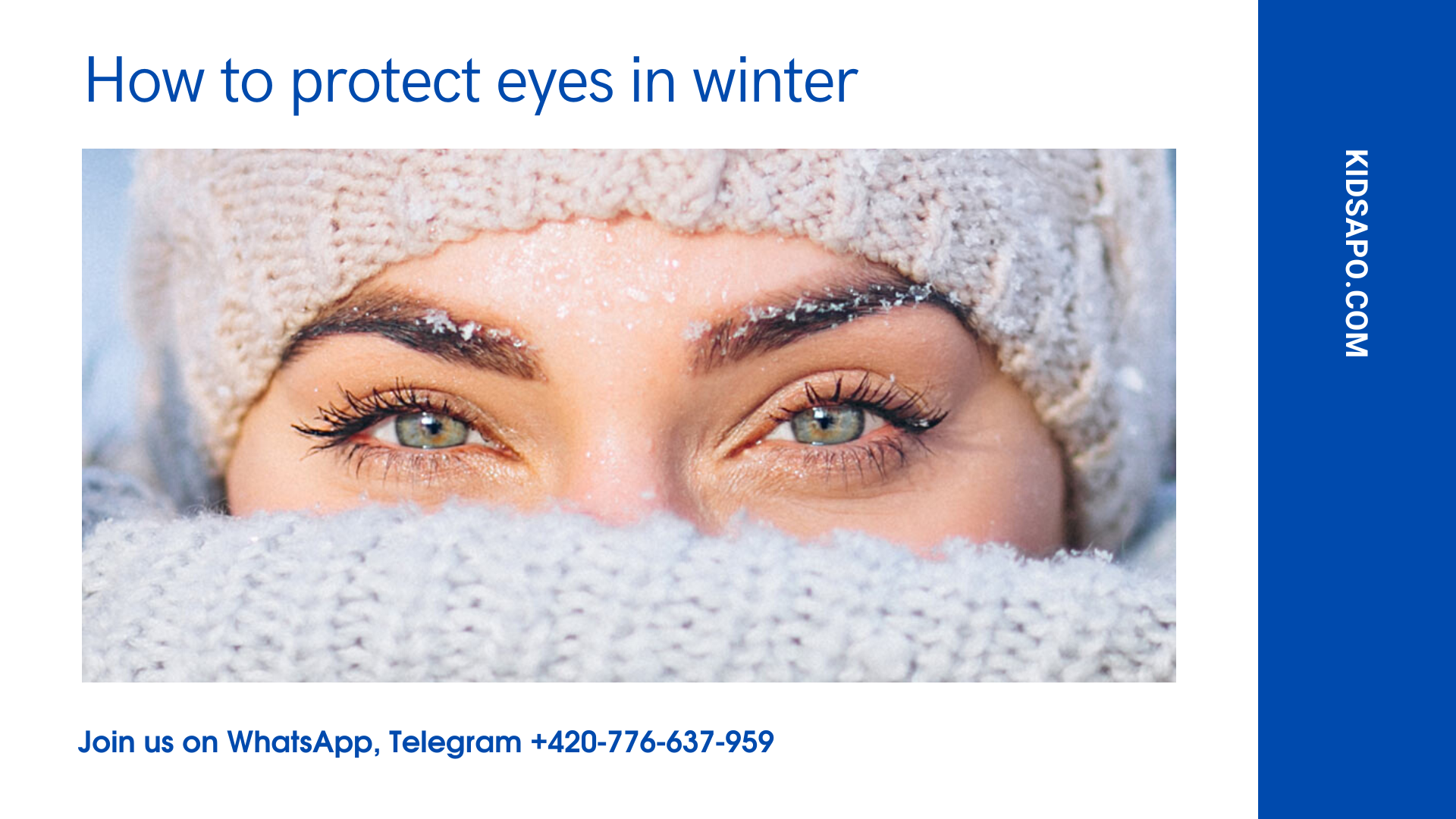 How To Protect Eyes In Winter - Kidsapo