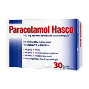 Paracetamol Hasco, 500 mg, film-coated tablets, 30 pcs., Hasco-Lek ...