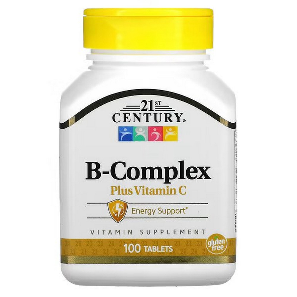 21st Century, B-Complex Plus Vitamin C, B Complex With Vitamin C, 100 ...