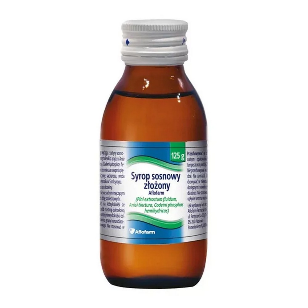 Aflofarm, Complex pine syrup 15 ml, syrup 125 g, Syrop sosnowy złożony