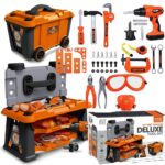 HYCHIKA DIY Tool Box Gevuld Professional met Battery Drill 30 Nm 104 Pieces Hoge Kwaliteit Household Universele Tool Set Praktische Tool Box Verpakking voor Repairs en Onderhoud